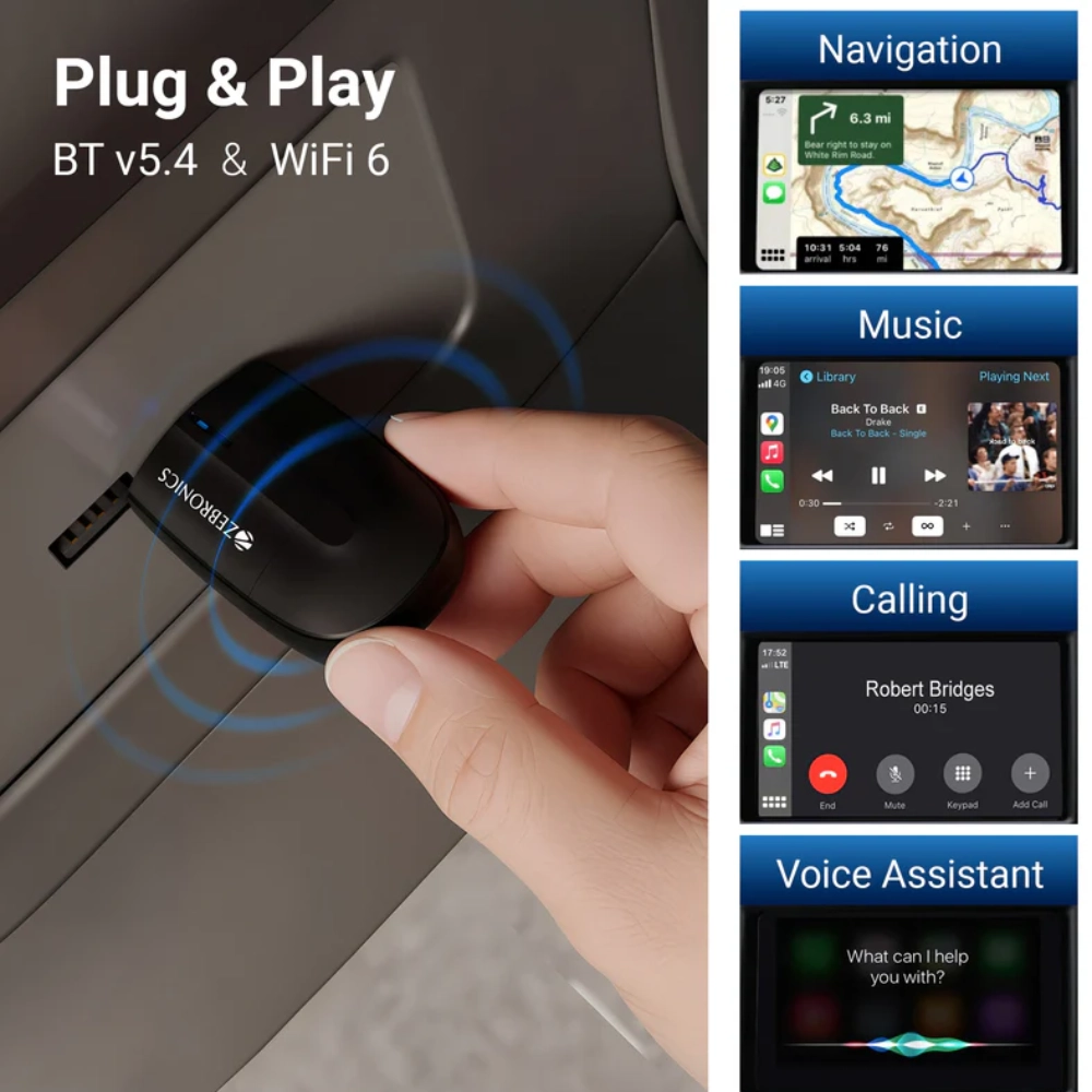 Zebronics 2-in-1 Wireless Carplay Receiver view 3